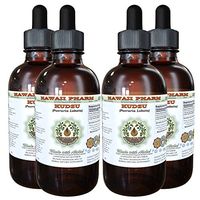 Kudzu Alcohol-Free Liquid Extract, Organic Kudzu (Pueraria lobata) Dried Root Glycerite Hawaii Pharm Natural Herbal Supplement 4x4 oz