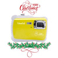 Digital Camera for Kids, Vmotal Waterproof Camera 720P HD Kids Digital Video Camera Camcorder for Children Boys Girls Gift (Yellow)