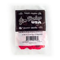 Dunlop Tortex Standard, 0.50mm, Red Guitar Pick, 72 Pack