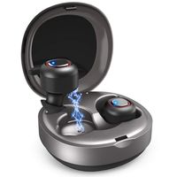 dodocool Wireless Earbuds BT 5.0 Headphones 25H Play Time Noise Canceling Sport Headphones iPX6 Waterproof 3D Stereo Sound Earphones with Charging Case (Auto Pairing)