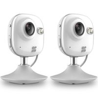 EZVIZ Mini HD 720p WiFi Home Security Camera with Motion Detection, 130° View, Night Vision, Works with Alexa Using IFTTT - 2 Camera Kit