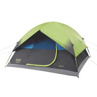 Coleman 6-Person Dark Room Sundome Tent, Green/Black/Teal