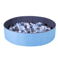WWS Ball Pit for Kids / Baby Play Yard / Ball Pool / Baby Playpen / Fence for Baby, Folding Portable, No Need Inflate, More Than 12 Sq.ft Play Space, Two Color(Blue)