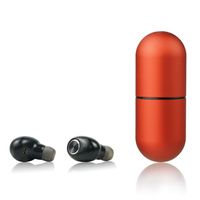 Red True Wireless Earbuds with Bluetooth5.0 in-Ear Headphones with Charging Case, Built-in Mic, Stereo Sound Earphones Button Control Volume Cordless Earbuds Built-in Microphone Hand-Free Calling