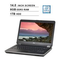 2019 Premium Dell Latitude E6440 14 Inch Business Laptop (Intel Dual Core i5-4300M up to 3.3GHz, 8GB DDR3 RAM, 1TB HDD, Intel HD 4600, DVD, WiFi, HDMI, Windows 10 Pro) (Renewed)