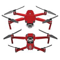 MightySkins Skin Compatible with DJI Mavic 2 Pro or Zoom - Red Carbon Fiber | Protective, Durable, and Unique Vinyl Decal wrap Cover | Easy to Apply, Remove, and Change Styles | Made in The USA