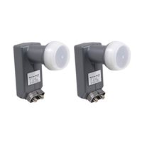 DMS International DSS922 DSS Dual LNBF for Anik F3 118.7 & 119 Satellite Dish (2 Pack)