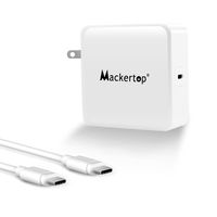 Mackertop 65W USB C Type C Charger Adapter Compatible with Macbook Pro 13.3 Inches, Lenovo Yoga 920 920-13IKB, Lenovo Yoga 730 730-13I, Yoga 910, Yoga 720, Lenovo ThinkPad X1, ThinkPad T480 T480S T580