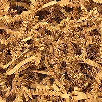 Black Cat Avenue 1 LB Cognac Crinkle Cut Paper Shred Filler for Gift Wrap and Basket Filler