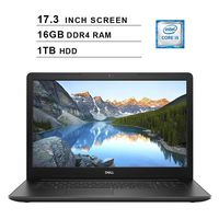 2019 Newest Dell Inspiron 17 3780 17.3 Inch FHD Laptop (8th Gen Inter Quad Core i5-8265U up to 3.9GHz, 16GB DDR4 RAM, 1TB HDD, AMD Radeon 520 2GB, WiFi, Bluetooth, Windows 10 Home)