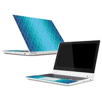 Mightyskins Skin Compatible with Lenovo Chromebook C330 (2018) - Blue Vintage | Protective, Durable, and Unique Vinyl Decal Wrap Cover | Easy to Apply, Remove, and Change Styles | Made in The USA