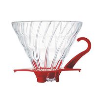 Hario V60 Glass Coffee Dripper, Size 02, Red