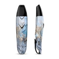 Skin Decal Vinyl Wrap for Suorin Vagon Pod Skins Stickers Cover/Blue Gold Grey Marble Pattern Clouds