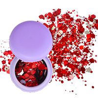 Hunputa Nail Sticker,Fashion Nail Art Flake Chunky Glitter Pots Nail Face Eye Shadow Tattoo Festival Body Dance Party (E)