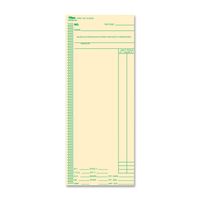 TOPS Time Cards, Weekly, 1-Sided, 3-3/8" x 8-1/4", Manila, Green Print, 100-Count (12613)