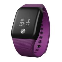 Boofab Fitness Tracker Watch, New Waterproof Activity Tracker With Smart Watch Phone Mate for Kids Women Men Phone Mate with Iphone Android Samsung HTC LG (Purple)