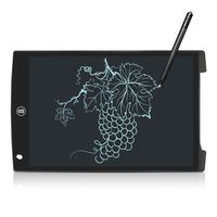 LCD Writing Tablet,Colorful Screen Electronic Writing Board Doodle Pads Drawing Board Gifts for Kids + Erase Button (12inch)