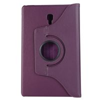 Samsung Tab S4 10.5 Case PU Leather, elecfan 360 Degrees Rotation Smart Cover with Stand, Super Soft Flannel Interior Protective Pouch for Samsung Galaxy Tab S4 SM-T830/T835 10.5 inch Tablet,Purple
