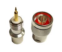 10 x High Quality Silver Teflon N (M) Connector - 2 Piece Design - Easy Install