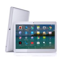 Android Tablet with SIM Card Slot Unlocked 10 inch - YELLYOUTH 10.1" IPS Screen Octa Core 4GB RAM 64GB ROM 3G Phablet with WiFi GPS Bluetooth Tablets - White with Silver