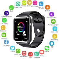Bluetooth SmartWatch,Multi-Function Watch with Camera Touchscreen Waterproof Unlocked Phones Watch with SIM Card Slo tCompatible iPhone Android Phones