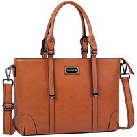 ZMSnow Laptop Bag,Work Tote Bag Fits Up to 15.6 Inch Laptop Tablet for Women Business Travel (brown)