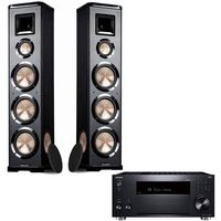 Onkyo TX-RZ830 Receiver with 2 PL-980 BIC Acoustech Tower Speakers
