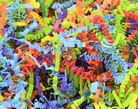Colorful Mix of Crinkle Paper for Birthdays, Gift Bags or Easter Baskets (Bright Colors Mix, 1 Pound)