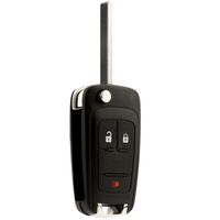 Car Key Fob Keyless Entry Remote Flip fits 2010-2017 Chevy Equinox, Sonic, Terrain (OHT01060512 3-btn)