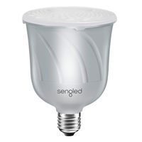 Sengled Pulse Bluetooth Light Bulb JBL Speaker System App Controlled Dimmable LED Bulb Requires Master Pair Add Up to 8 Bulbs BR30 Smart Music Satellite Bulb, Works with Alexa via Bluetooth, Pewter
