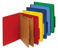 Pendaflex Classification Folders, Standard, 2 Dividers, Embedded Fasteners, 2/5 Cut Tab, Assorted, Letter Size, 10/BX (24025)