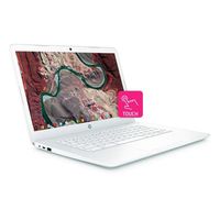 HP 14in Chromebook~Full HD IPS Touchscreen (1920x1080)~Intel Dual Core Celeron N3350 2.4GHz~4GB RAM~32GB eMMc~WiFi~Bluetooth~HD Webcam~Chrome OS-White[Renewed]