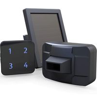 1/2 Mile Solar Wireless Driveway Alarm- Up to 50FT Wide Sensor Range 3 Adjustable Sensitivities- Fully Weatherproof Outdoor Motion Sensor&Detector DIY Security Alert System