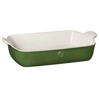 Emile Henry Made In France HR Modern Classics Large Rectangular Baker, 13 x 9", Green