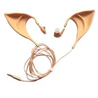 Dreamtravel Elf Earbuds Headphones In-Ear Headphones Hands-free Headset for iPhone/iPad Android/Computer Halloween Cosplay Wired Earphones