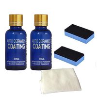 Sandistore Auto Ceramics Coating,High Gloss Ceramic Car Coating Kit, Anti-Scratch Car Polish Exterior Care Paint Sealant 9H Hardness 30ML (2pcs)