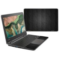 MightySkins Skin Compatible with Lenovo 300e Chromebook 11.6" (2018) - Black Wood | Protective, Durable, and Unique Vinyl Decal wrap Cover | Easy to Apply, Remove, and Change Styles | Made in The USA