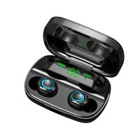 Lixada BT 5.0 Wireless Earphones S11 IPX5 Waterproof Ultra-Small Invisible Earphone Sports 3D Stereo Sound Large Capacity Headset with Charging Case