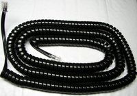 5 Pack of Black 25' Ft Long Handset Cords for Nortel Phone Norstar Meridian M Series M7100 M7208 M7310 M7324 M2000 M2006 M2008 M2112 M2216 M2317 M2616 Centrex M5000 Curly Coil Lot by DIY-BizPhones