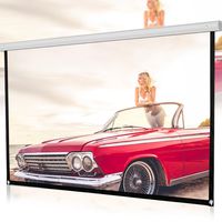 Sinfu Projector Screen for 1PC 60inch/72inch/84inch/100inch/120inch HD 16:9 Home Cinema Theater Projection Portable Screen (84inch, White C)