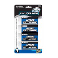 BAZIC Jumbo Vinyl Eraser (4/Pack) (Case of 72) (2201-72)
