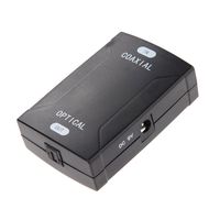 MMdex Coax Coaxial RCA to Optical TOSlink SPDIF Digital Audio Converter Adapter