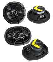2) Kicker 41DSC684 6x8" 200W 2-Way + 2) 41DSC6934 6x9" 360W 3-Way Car Speakers