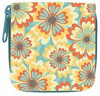 Wellspring Contact Lenses Case w/ Storage Bottle and Mirror Chic Floral Urban Bliss