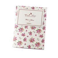Insho 80 Pockets 5 inches Floral Fuji Wide Instant Mini Book Photo Album for Fuji Instax WIDE 210 Films, Fuji Instax WIDE 200 Films, Fuji Instax Wide 300 Films, Fuji FP100C, Fuji FP 3000B - White