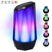 Wireless Bluetooth Speakers Portable Bluetooth 4.2 Loud HD Stereo with 6 LED RGB Lights Modes Built-in Mic AUX Hands Free TF Card for Smartphone Computer and Other All Bluetooth Devices
