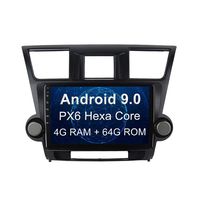 SYGAV Android 9.0 Car Radio for 2008-2012 Toyota Highlander with Carplay Android Auto10.2 Inch Touch Screen GPS Navigation
