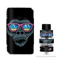 IT'S A SKIN Decal Vinyl Wrap for VooPoo Drag Mini & UForce T2 Tank Vape Sticker Sleeve Cover/Chimp Toothpick Sunglasses