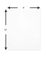 The Display Guys ~ Pack of 25, 8"x10" Deluxe White Both Sides Photo Backing Boards