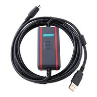 AMSAMOTION FX-USB-AW FTDI Chip Communication Cable Suitable Mitsubishi FX1N/2N/FX3UC/FX3G Series PLC Programming Cable